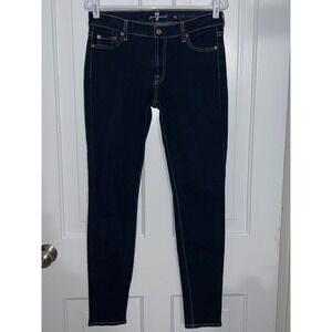 7 For All Mankind The Skinny Jeans Dark Wash Women's Size 29